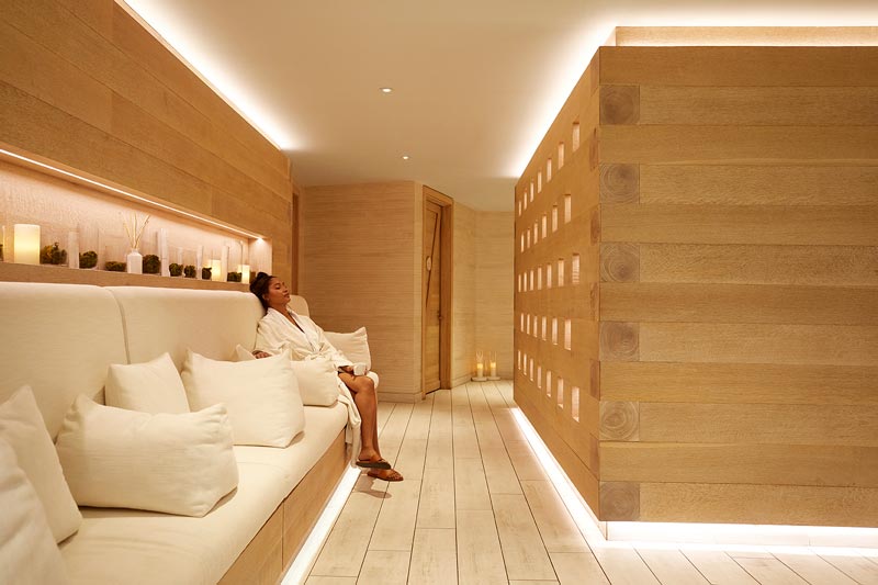 Spa waiting area at Arch Amenity Spa