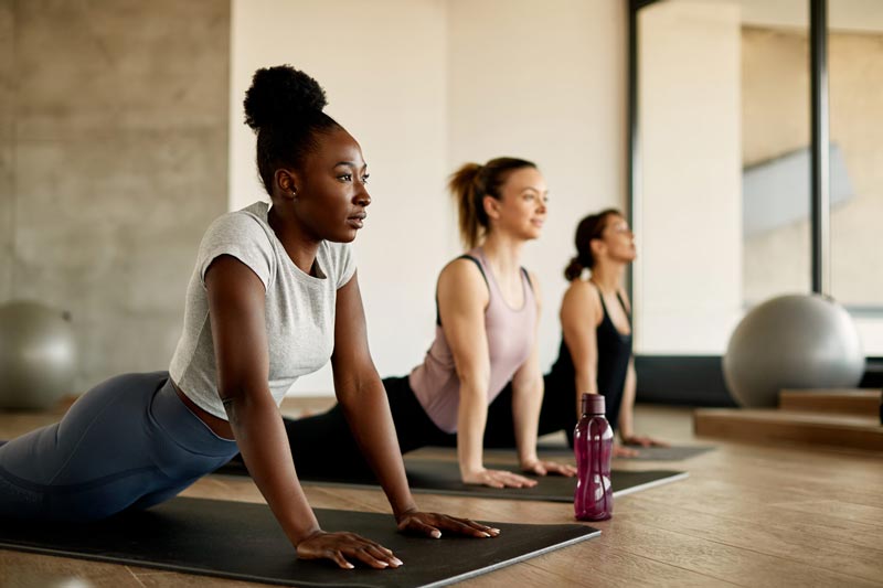 Yoga Class at Plaza Pilates at Manhattan Plaza Health Club